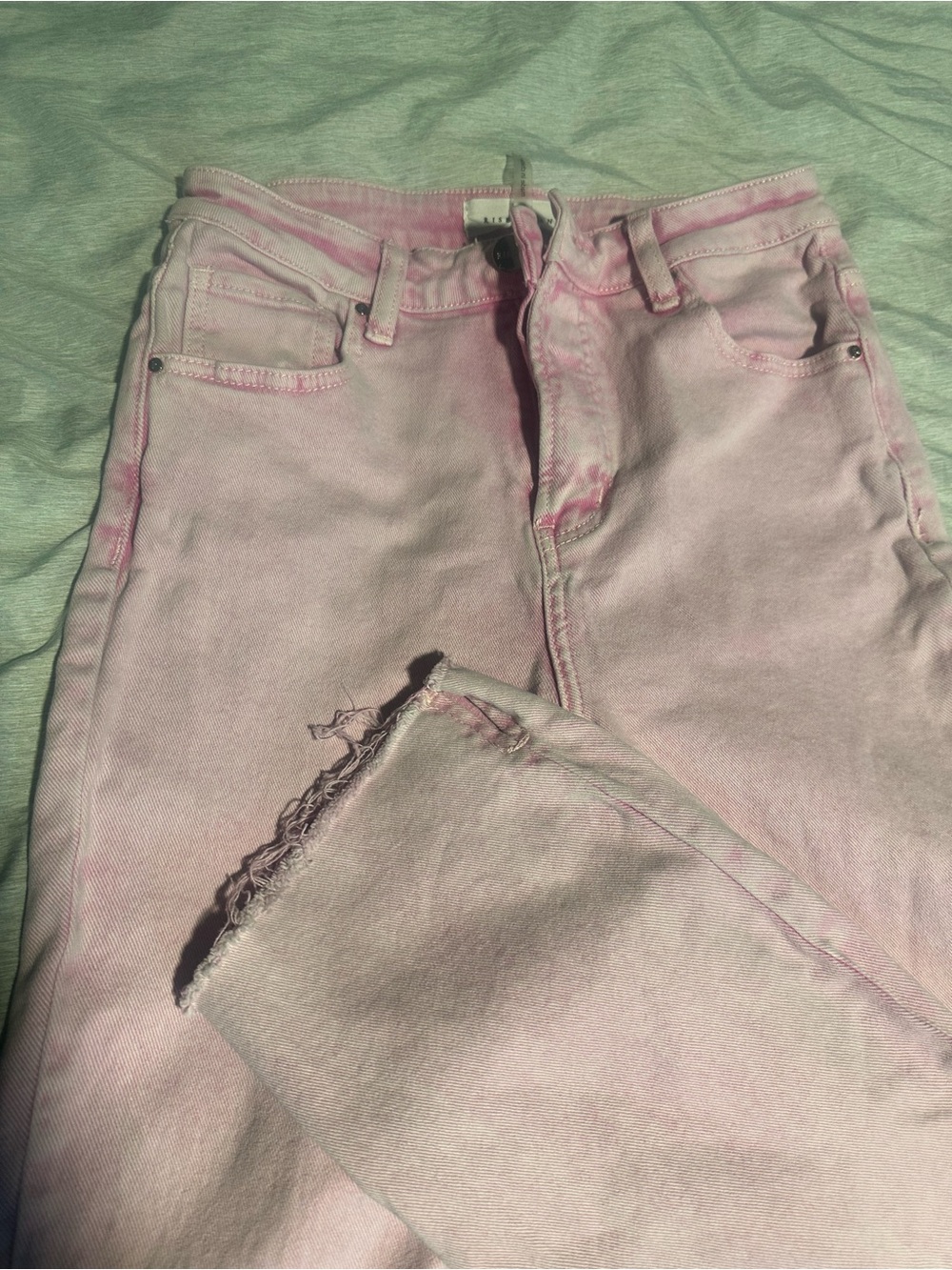 Women’s Pink High-Waist Jeans Risen jeans